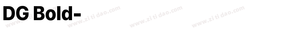 DG Bold字体转换